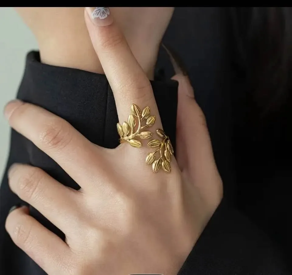 18k gold plated stainless steel ring image indicator(2)