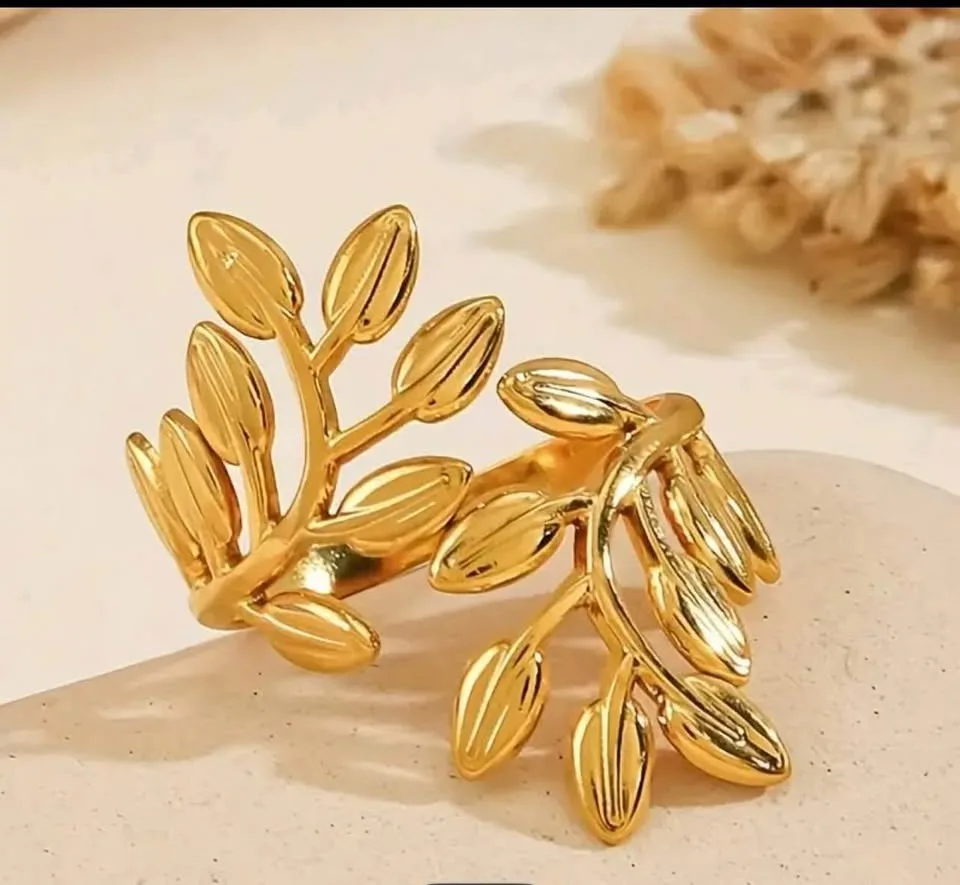 18k gold plated stainless steel ring image indicator(3)