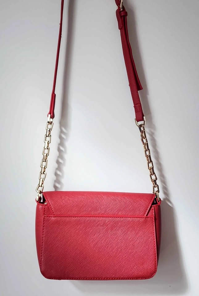 Michael Kors Jet Set Red Saffiano Leather Chain Crossbody - photo 4