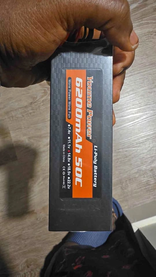 Youme 4S Lipo Battery, 14.8V Lipo Battery 6200mAh Hard Case 50C