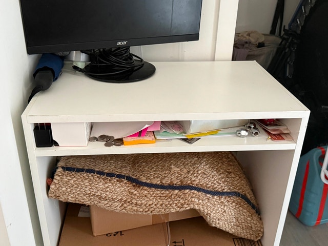 White Small Work Table