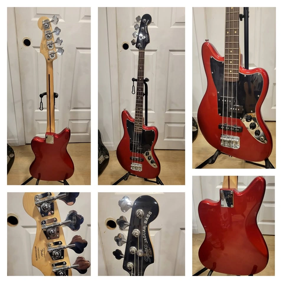 Squier Jaguar PJ Bass Guitar - Vintage Modified Short Scale