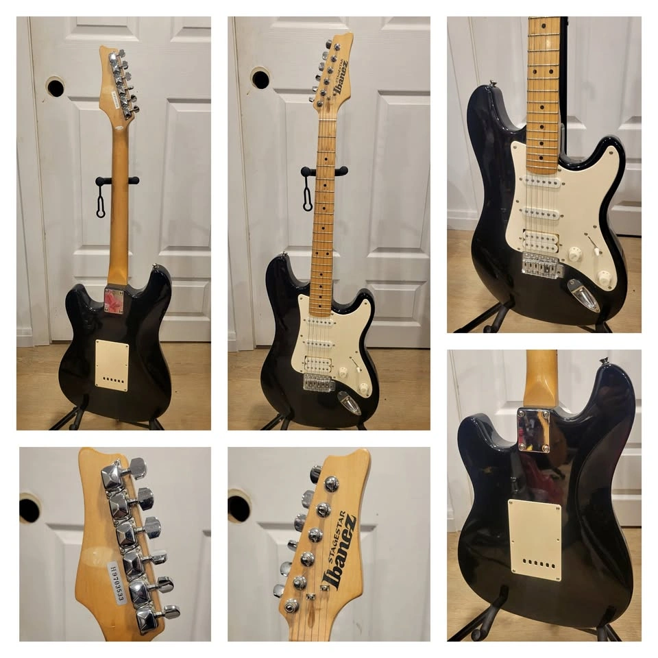 $250 Ibanez SS140 Stagestar – Black, Maple Fingerboard (1997)