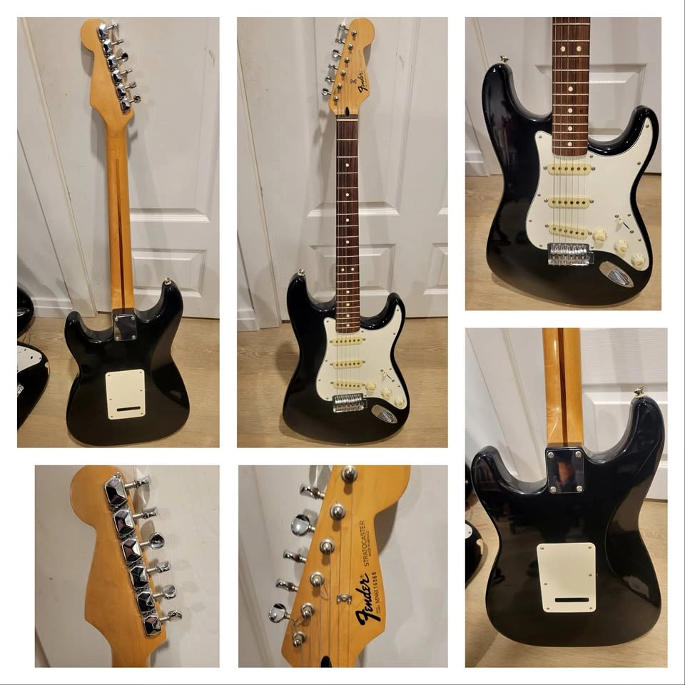 $800 Fender Stratocaster Electric Guitar - Made in Mexico - Blac