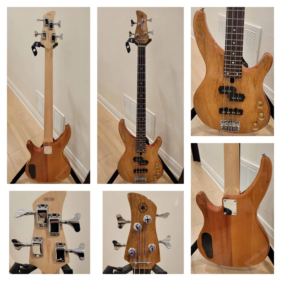 $320 Yamaha TRBX174EW Electric Bass – Exotic Wood Finish