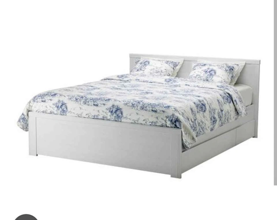 IKEA Brusali Bed Frame and Mattress/mattress cover