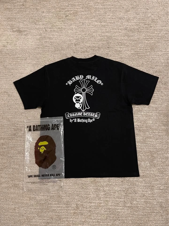 Bape x Chrome Hearts black T-Shirt - photo 2