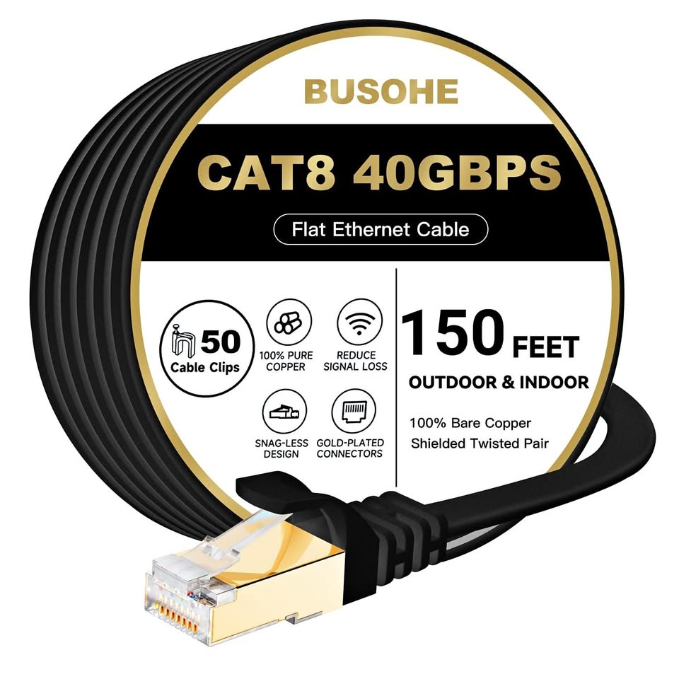 Cat 8 Ethernet Cable 150 FT
