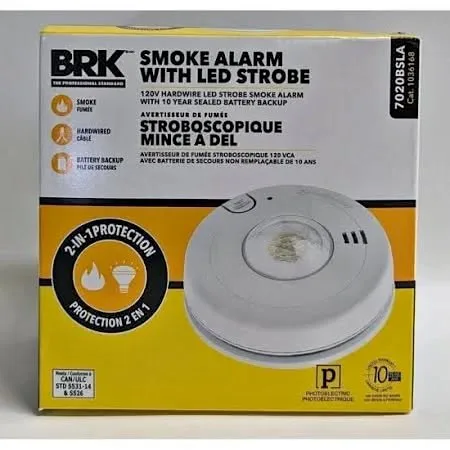 BRK Hardwired Smoke Alarm with LED Strobe Light thumbnail