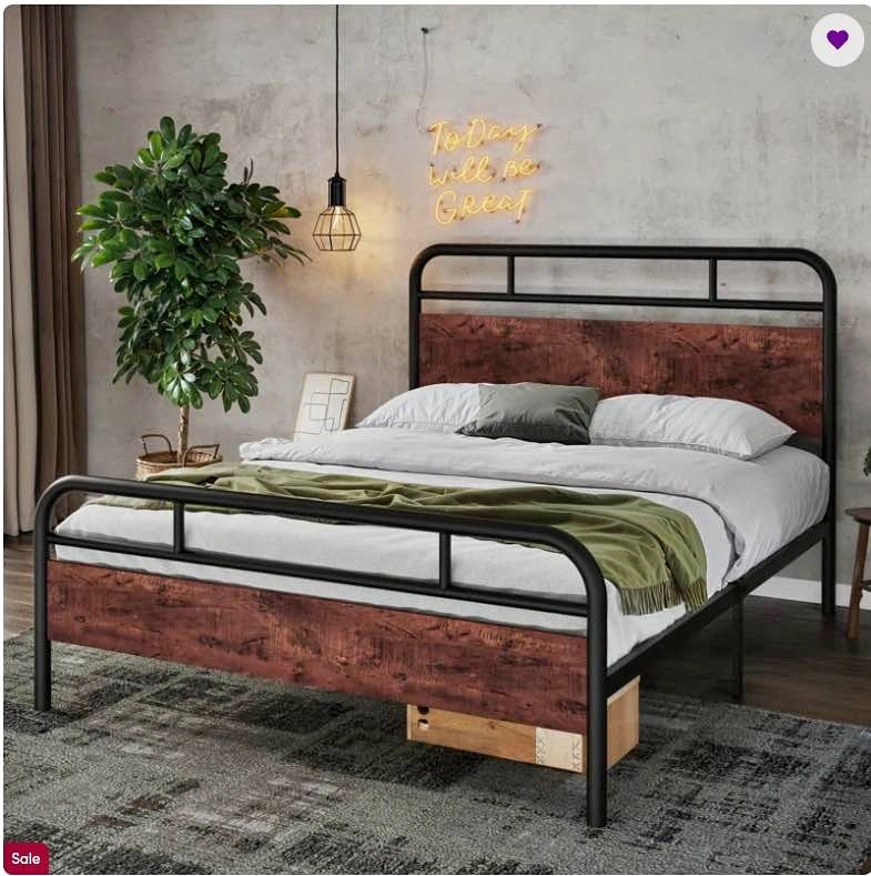 Queen bed frame & free mattress!