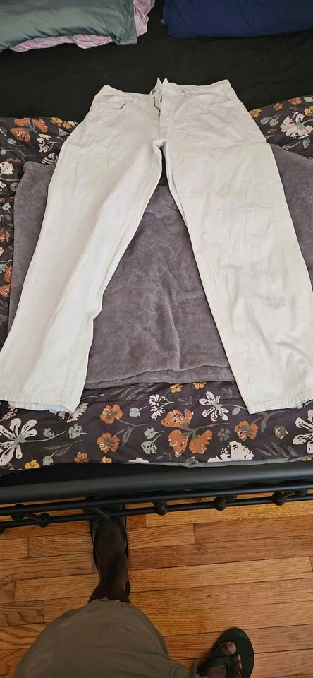 Uniqlo wide straight jeans - light blue - waist 34 - inseam 33 - photo 2