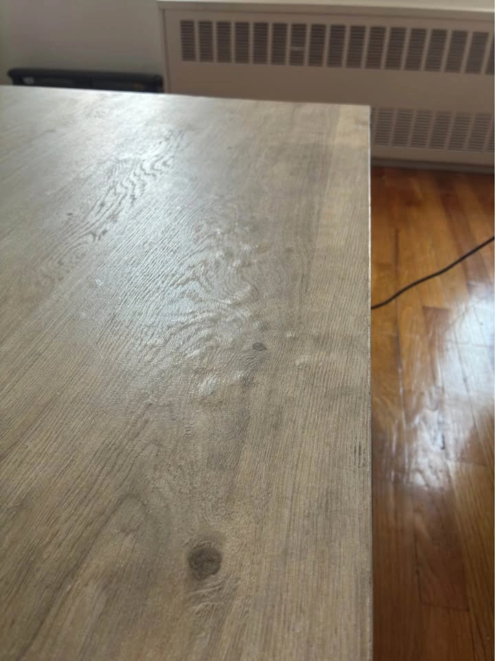 Rustic Farmhouse Coffee Table with Metal Accents - photo 3