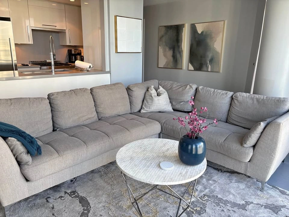 Grey sectional