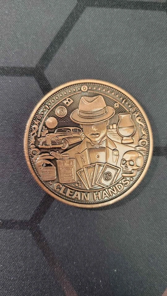 1oz Clean Hands Dirty Money Antiqued 999 Collectible Copper - photo 3