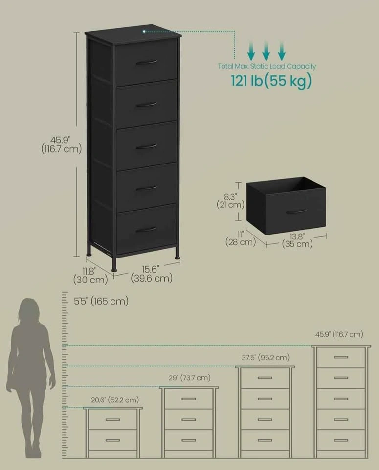 5-Drawer Storage Chest - photo 2