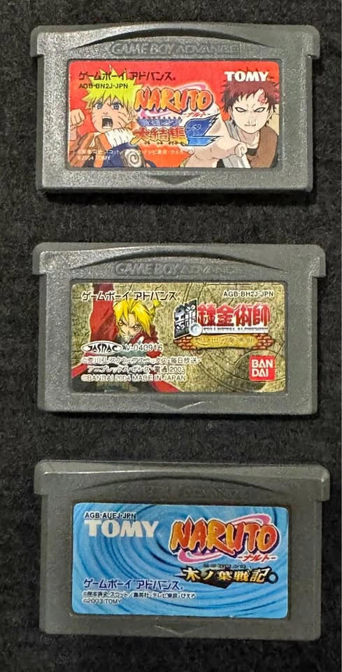 Japanese Game Boy Advance Games – Naruto & Fullmetal Alchemist