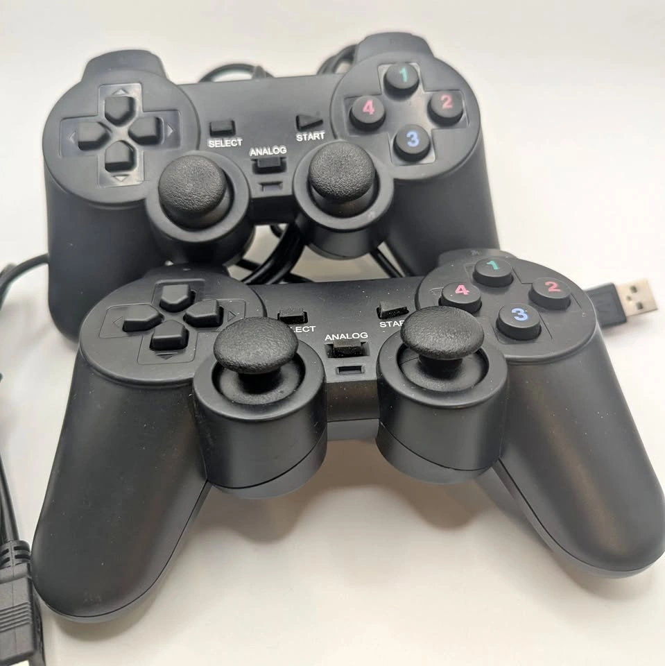 Pair of USB PC Gaming Controllers - PS2 Style (Set of 2)