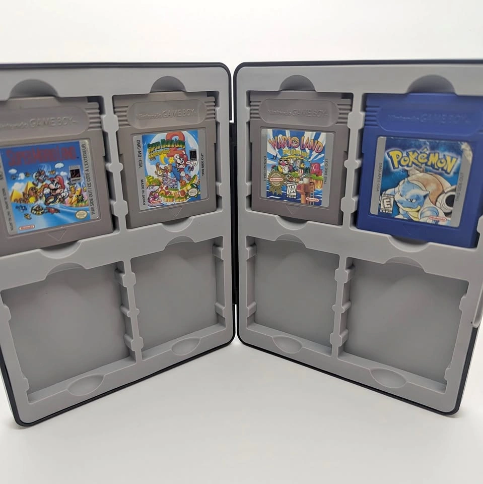 Gameboy Cartridge Magnetic Holder Case [Up to 8 Gameboy Cartridg