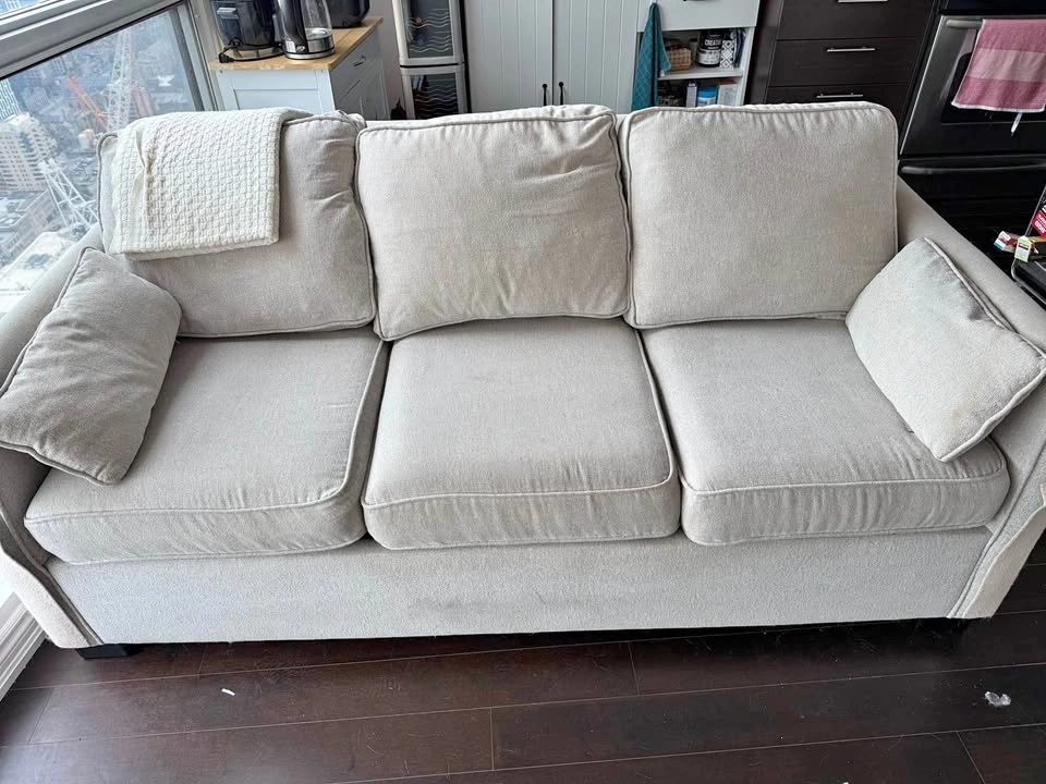 Azure sofa bed with queen bed and mattress