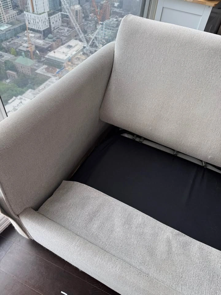 Azure sofa bed with queen bed and mattress - photo 4
