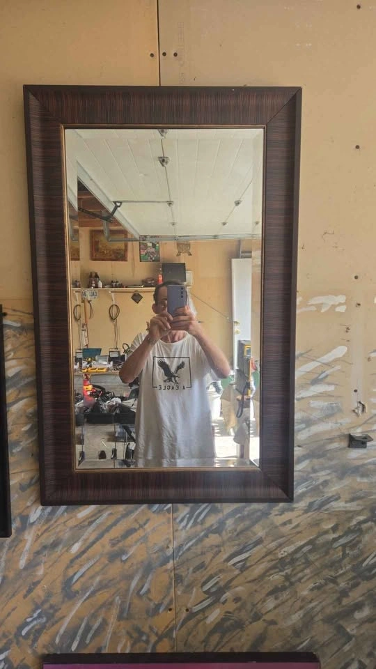 Wall Mirror and Black Picture Frame - photo 3
