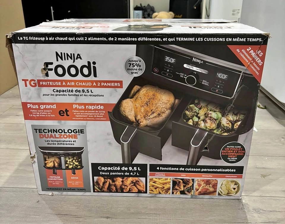 Ninja® Foodi™ 6-in-1 Double Air Fryer - BNIB
