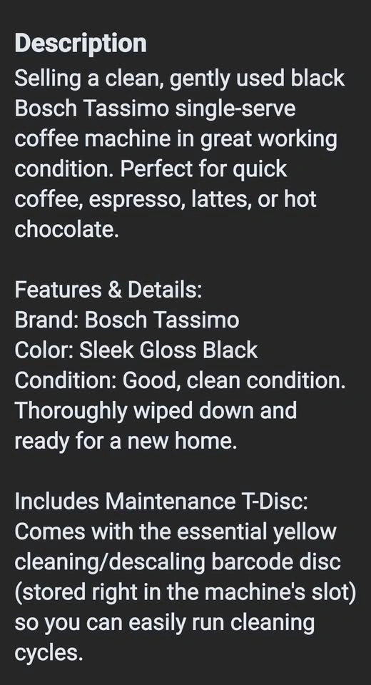 Bosch Tassimo Single Serve Coffee Maker - photo 4