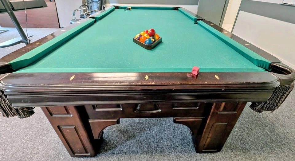 Wood Billiard pool table 100 in long