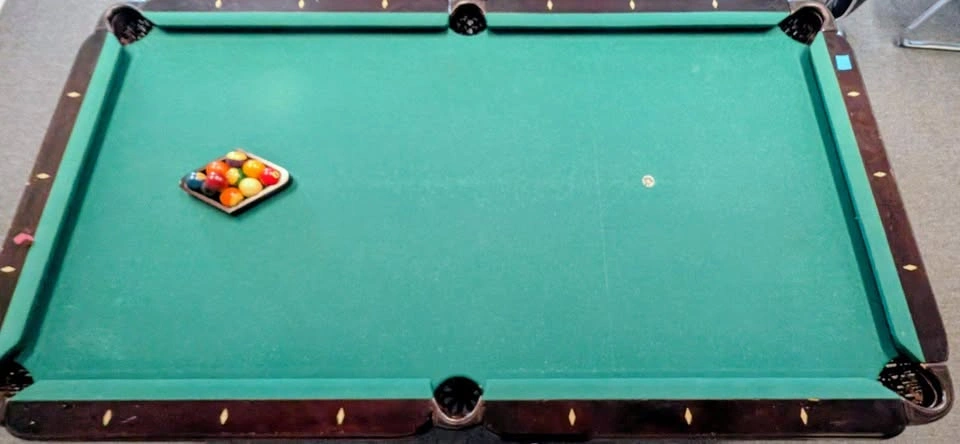 Wood Billiard pool table 100 in long - photo 2