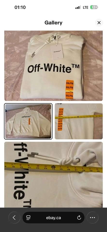 Off-White Costco Exclusive Hoodie (White - Size XXL) - photo 4
