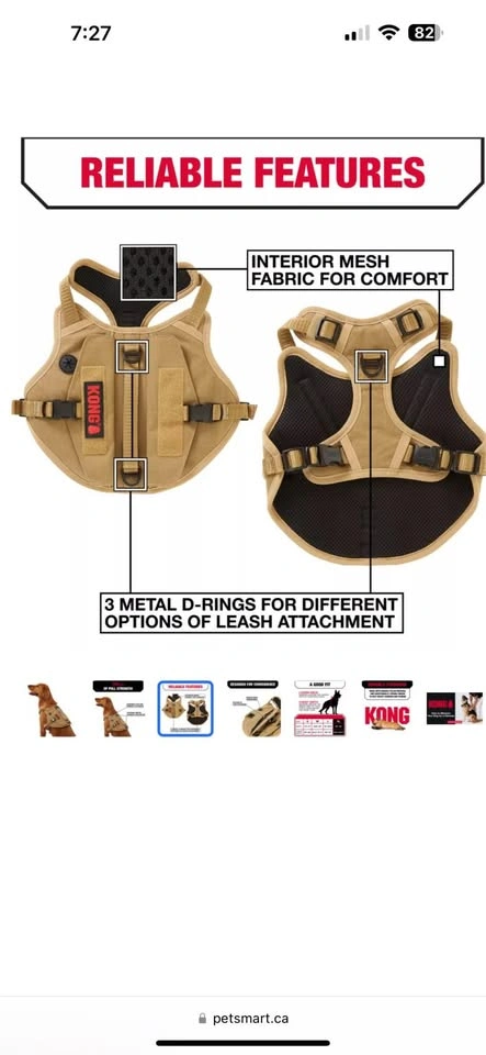KONG Tactical Vest Dog Harness (XL) - photo 2