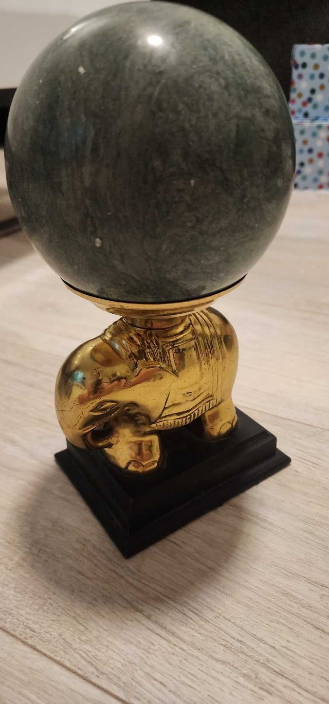 Stone Sphere and Elephant Stand - photo 2