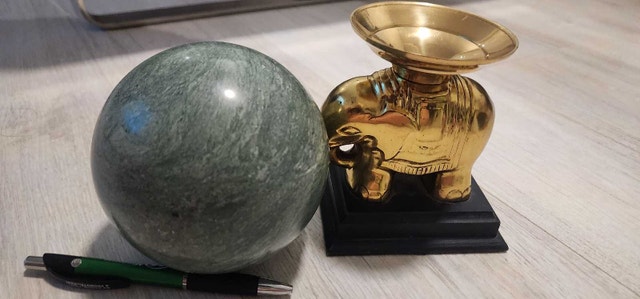 Stone Sphere and Elephant Stand - photo 3