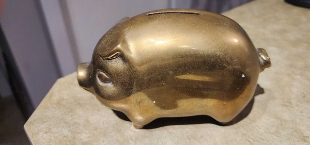 Brass Piggy Bank