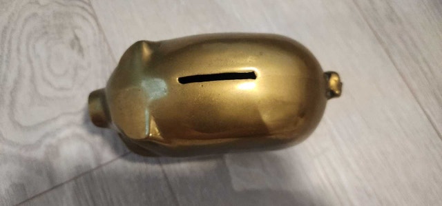 Brass Piggy Bank - photo 3