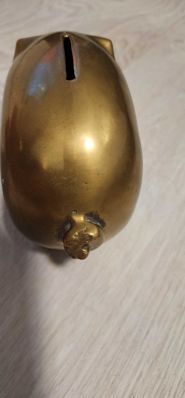 Brass Piggy Bank - photo 4
