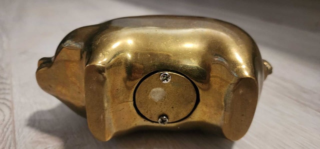 Brass Piggy Bank - photo 5