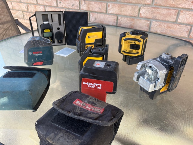 Assorted Laser Levels and Tachometer Bundle - photo 2