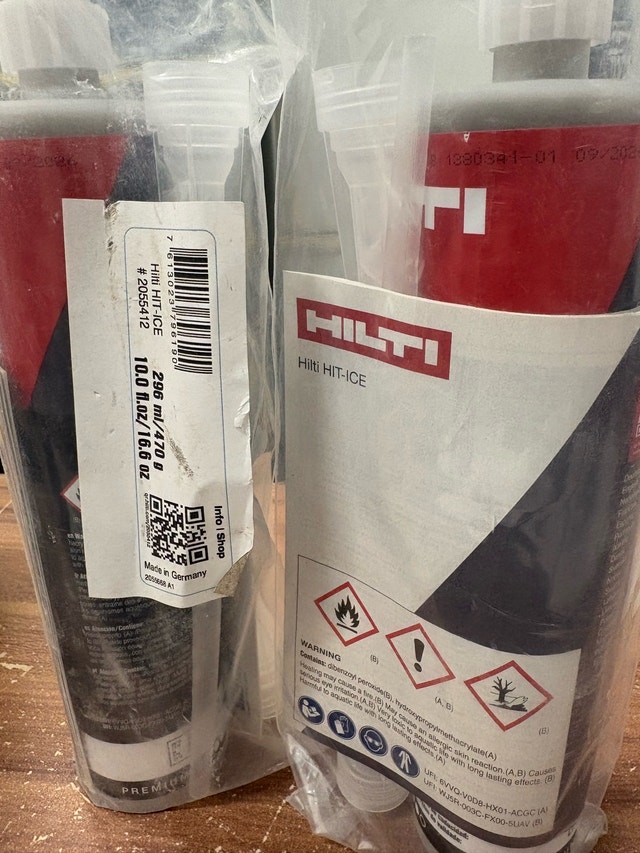 Hilti HIT-ICE Adhesive Anchoring System