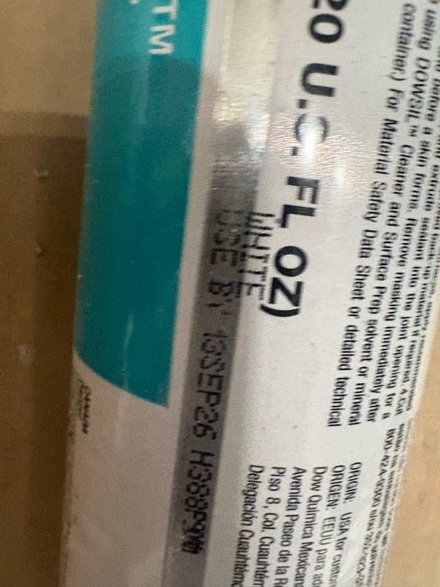 Dowsil 758 Silicone Weather Barrier Sealant - photo 4