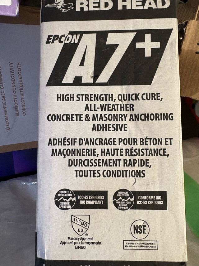 Red Head A7+ Anchoring Adhesive - photo 3