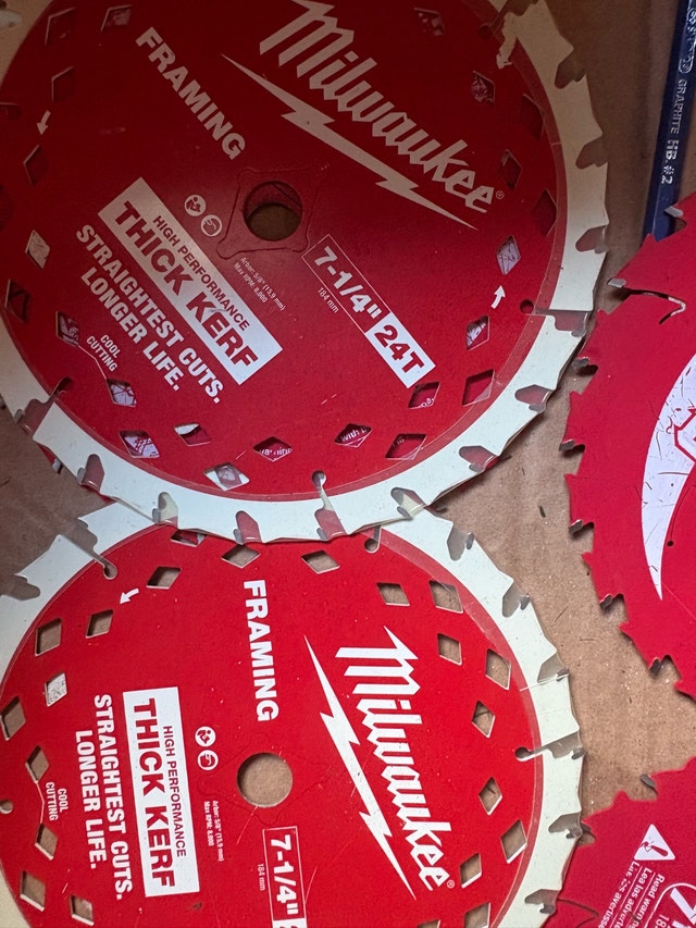 Milwaukee Saw Blades 7 1/4"