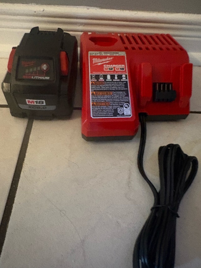 Milwaukee M18 Battery and Charger