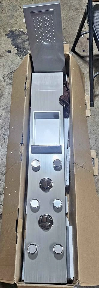 ROVATE LED Shower Panel Tower System with Shelf