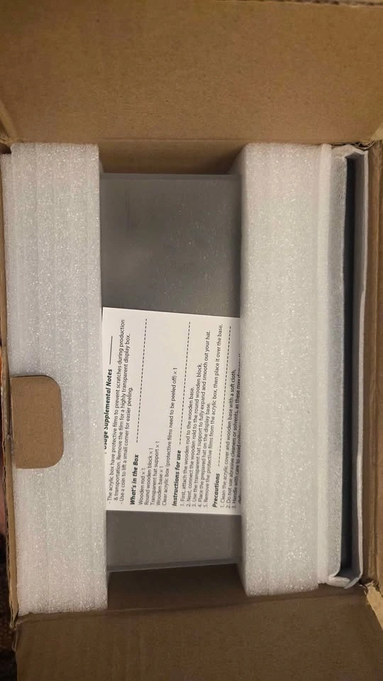 Hat Display Case, Clear Acrylic Baseball Cap Display Box - photo 3