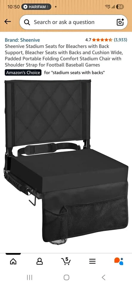 Stadium Seats for Bleachers with Back Support