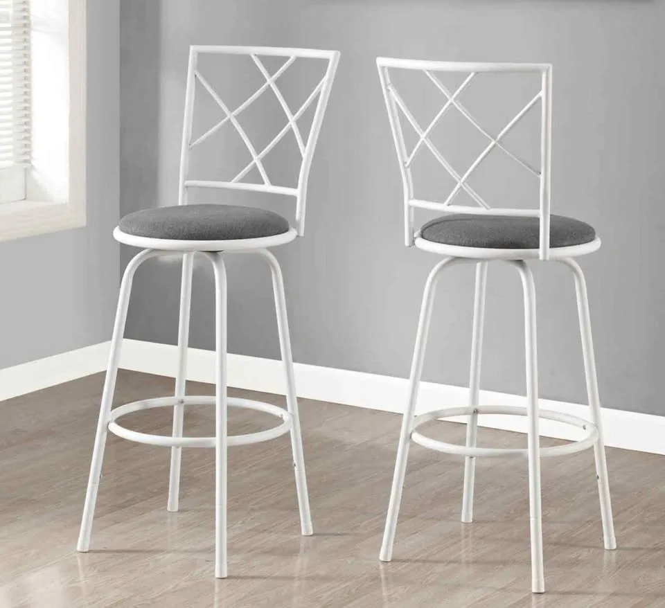 Monarch Specialties Bar Stool, Set Of 2, Swivel, Black