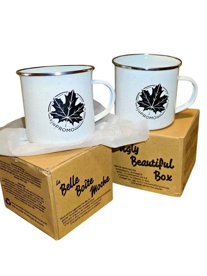 Camping Steel Mugs 550ml Set of 2