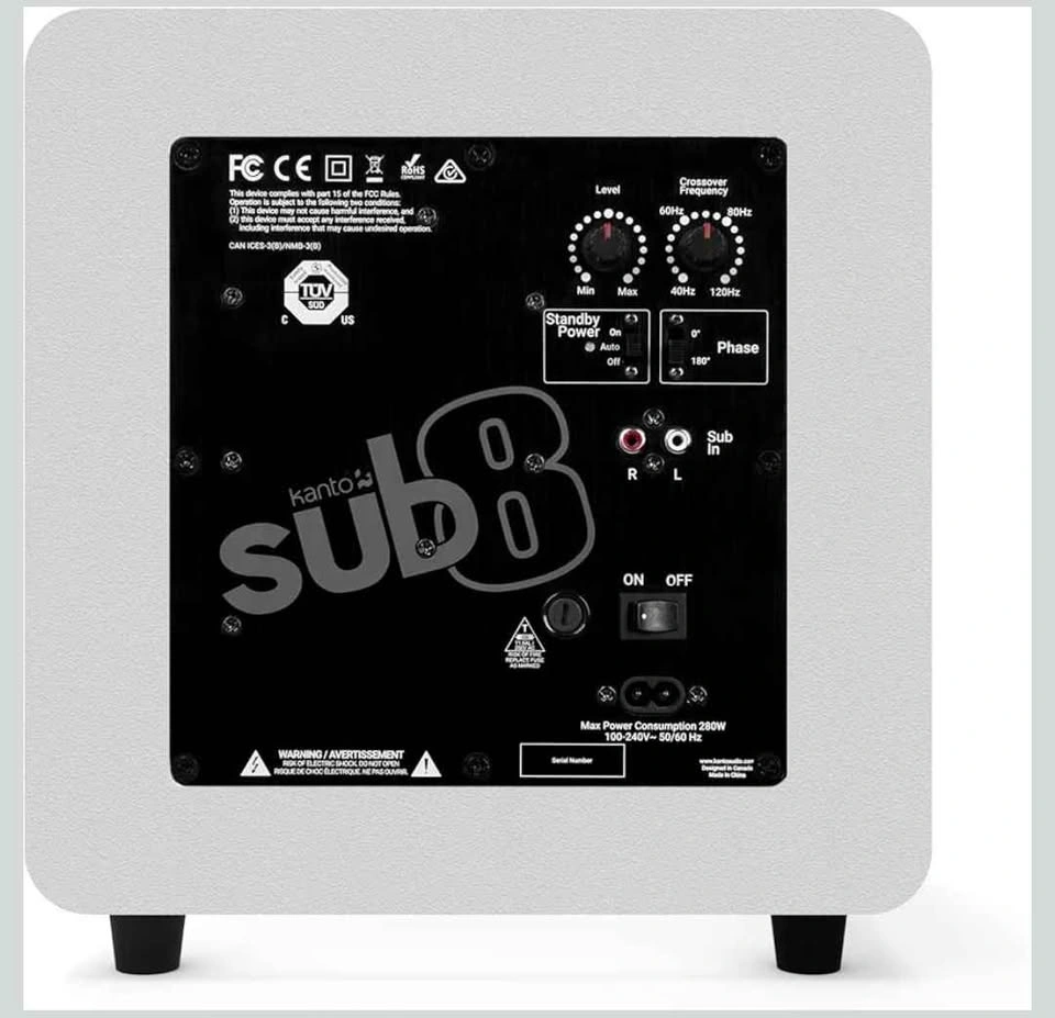 NEW Kanto SUB8VMW Sealed Powered Subwoofer | 300W | 8" - photo 4