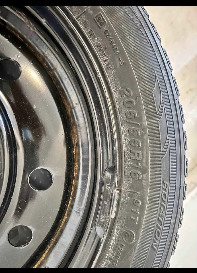 4 tires - 205/55R16 Tires on OEM Kia Forte Rims – 5x114.3 - photo 3